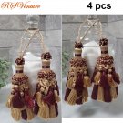 4pcs. Curtain Accent Decorative Key Tassel