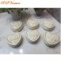 SIX Heart Shaped Porcelain Jewelry Boxes