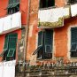 White Sheets and Green Shutters 8x10 Original Digital Photograph Italy