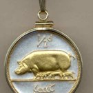 Pig & Piglets Coin Necklace Pendant