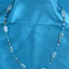 Light blue shimmer necklace