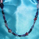 Purple hearts and stars necklace