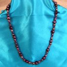 Purple pearl necklace