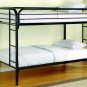 BLACK TWIN TWIN TRADITIONAL METAL BUNK BED