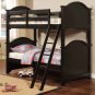 CAPE COD TWIN TWIN BUNK BED BLACK SOLID WOOD