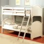 CAPE COD TWIN TWIN ELEGANT WHITE SOLID WOOD BUNK BED