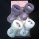 INFANT 0-12 MONTHS CRIB SHOES 2 PAIR (NEW)