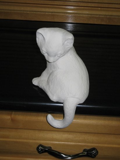 cat shelf sitter figurine