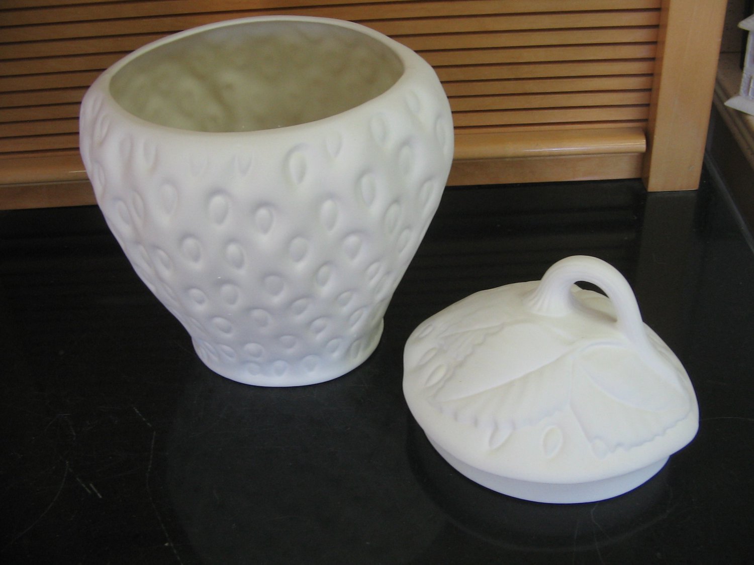 Ready To Paint Strawberry Cookie Jar Ceramic Bisque U Paint Ceramics