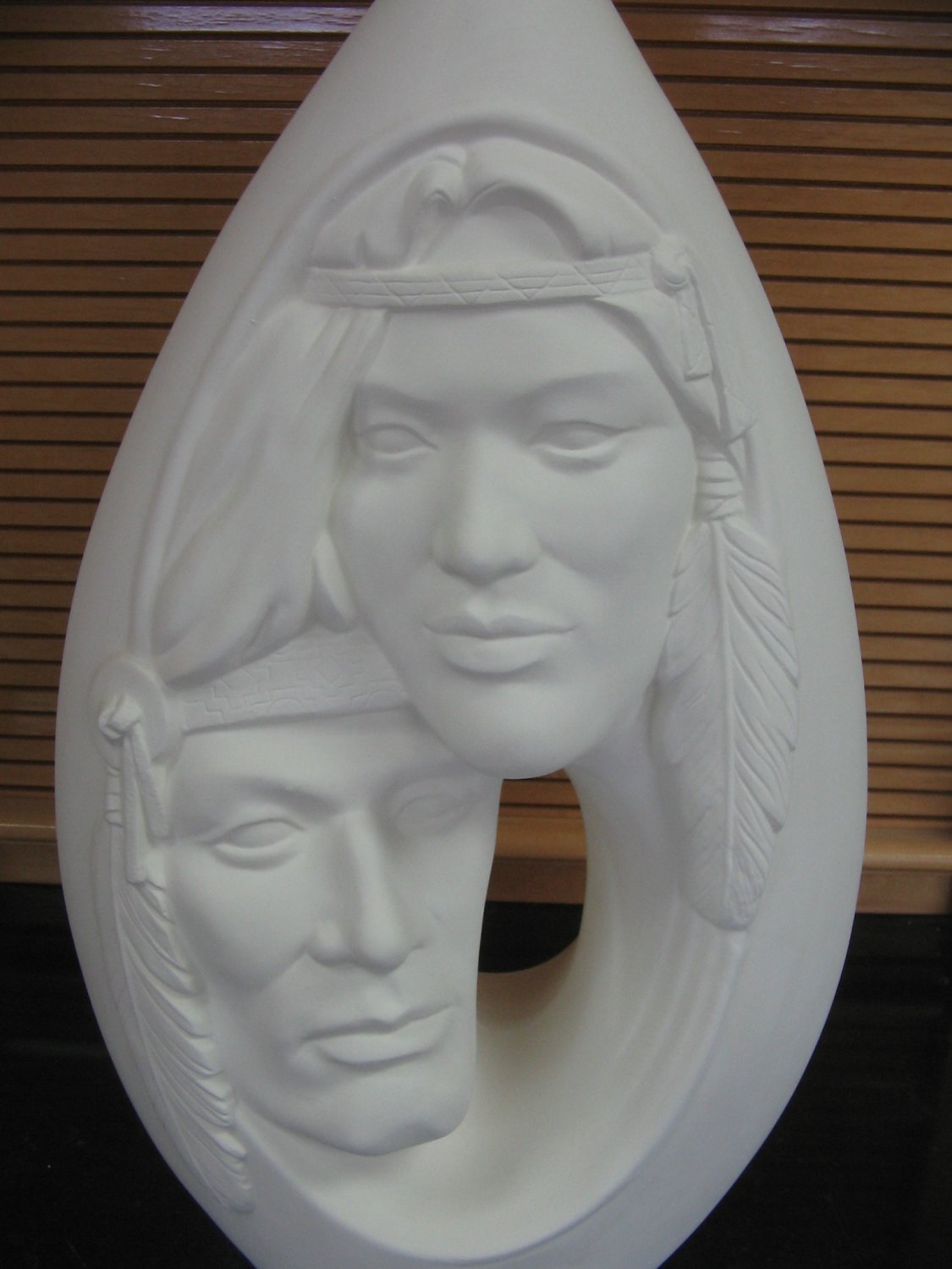 Native American Indian Braves Lamp Base Ceramic Bisque U Paint Ready To