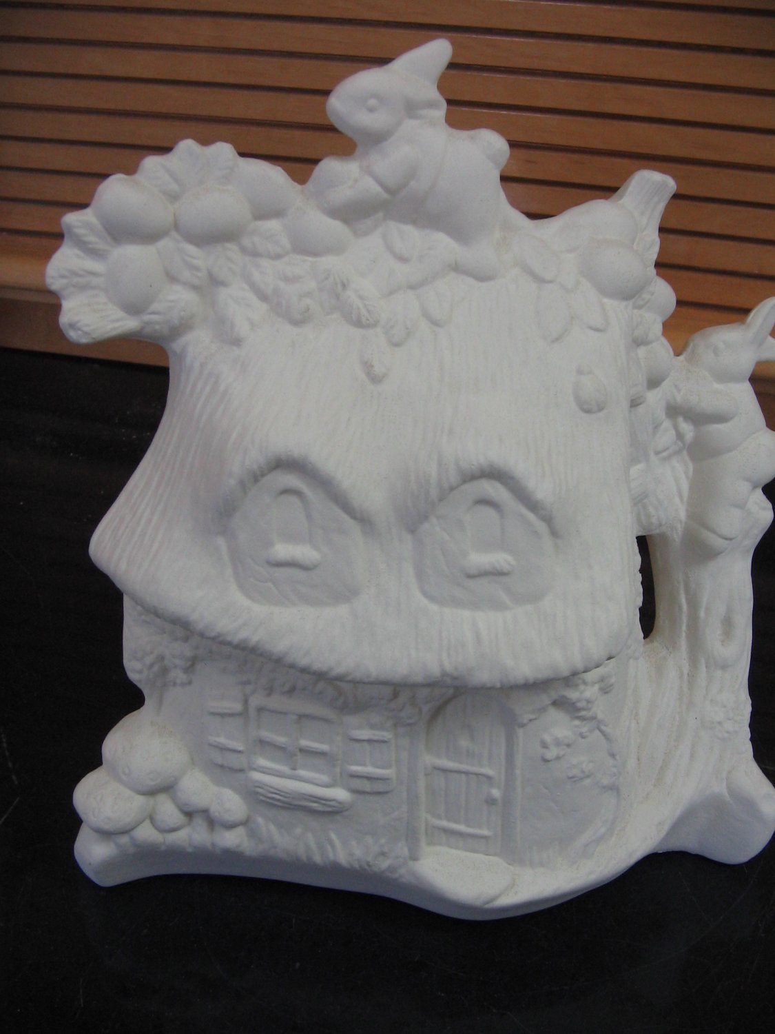 Ceramic Ready To Paint Bunny Cottage U Paint Ceramics Easter Bunnies Bisque