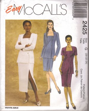 PLUS SIZE Sewing pattern Top & skirt EASY McCalls 2425 FREE SHIPPING