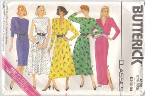 Pullover Dress 12 14 16 EASY vintage sewing patternButterick 4102 FREE SHIPPING
