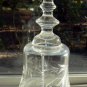 Vintage Crystal Bell Handcrafted Etch glass 7" Hungary