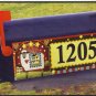 Magnetic Door or Mailbox Sign Country Sheep with numbers