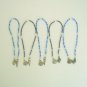 Silver Nautical Theme Wine Charms: 6 Set