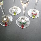 Christmas Poinsettia Wine Charms