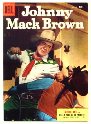 JOHNNY MACK BROWN Dell Comics 1955 Four Color #645 Western