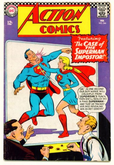 Superman Supergirl ACTION COMICS #346 DC 1967