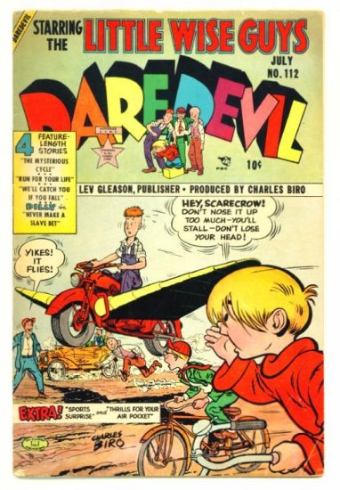 DAREDEVIL COMICS #112 Lev Gleason 1954 Little Wise Guys