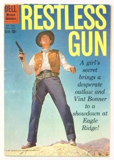 RESTLESS GUN Dell Comics 1960 John Payne Western