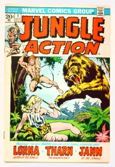 JUNGLE ACTION #1 Marvel Comics 1972 VF Lorna Queen of the Jungle