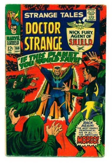 STRANGE TALES #160 Marvel Comics 1967 Steranko