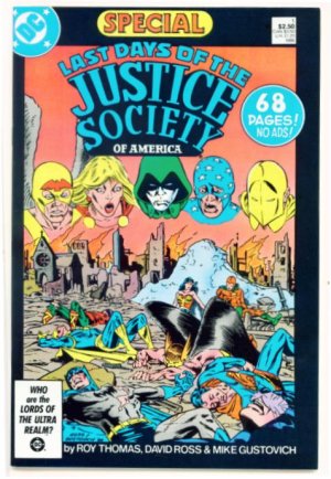 The LAST DAYS JUSTICE SOCIETY OF AMERICA #1 DC Comics 1986