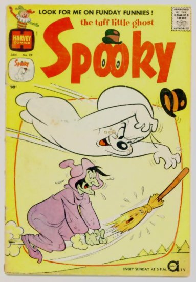 SPOOKY #39 Harvey Comics 1960 Tuff Little Ghost DIME