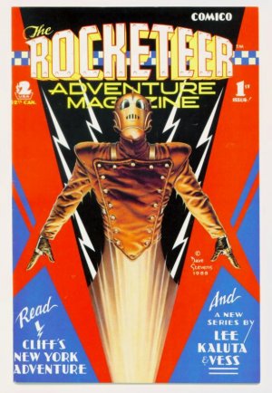 ROCKETEER ADVENTURE MAGAZINE #1 Comico 1988 Dave Stevens