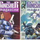 PUNISHER MAGAZINE #1 and #2 Marvel Comics 1989 Lot of 2