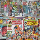 CONAN The Barbarian Lot 33 Bronze Marvel Comics 1970's