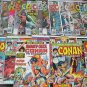 CONAN The Barbarian Lot 33 Bronze Marvel Comics 1970's