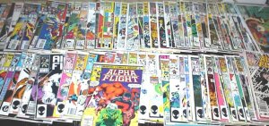 ALPHA FLIGHT Lot of 102 Marvel Comics #2 - #130 X-Men