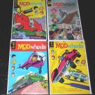 MOD WHEELS Lot of 4 Gold Key Comics 1970's Race Cars