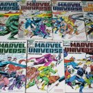 OFFICIAL HANDBOOK of the MARVEL UNIVERSE Deluxe Lot of 7 Marvel Comics
