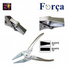 Forca RTGS-286 Jewelry Parallel Action Flat Duck Billed  Nose Pliers - Wide Jaws - 11mm.