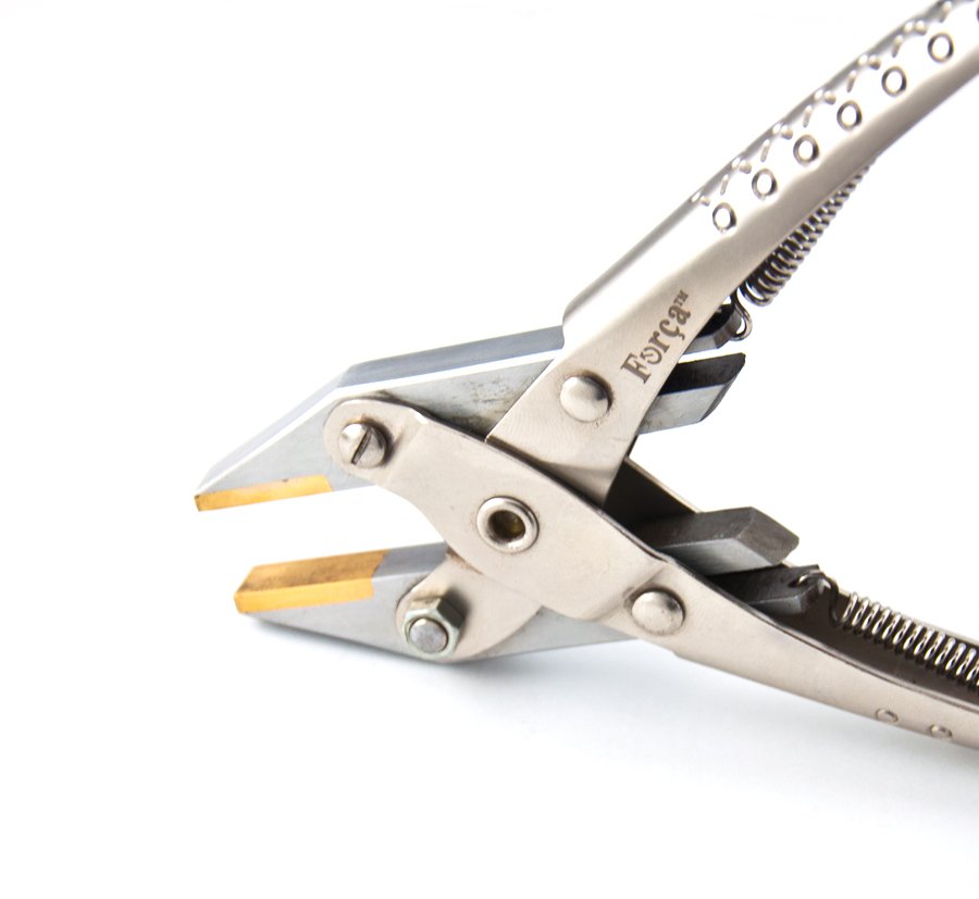 Forca RTGS287B Jewelry Parallel Action Flat Nose Non Marring Pliers