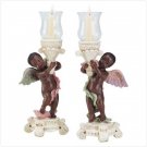 PR Black Cherub Candleholders