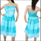 New Long Misses Tank Dress Blue Look
