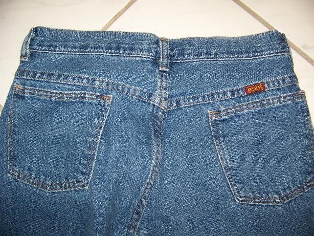 BOYS WRANGLER RUSTLER BLUE JEANS SIZE 14 HUSKY