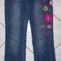 GIRLS EMBROIDERED ZANA DI STRETCH BLUE JEANS W26Xl28