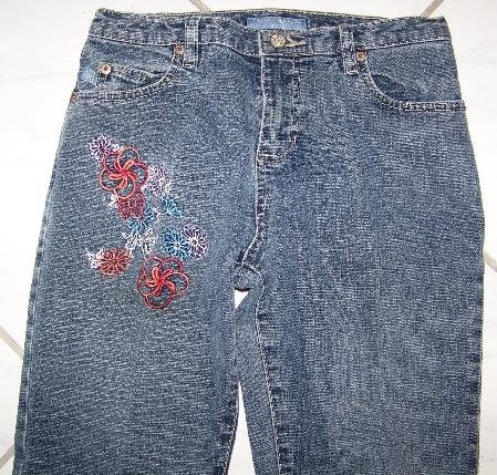 GIRLS CANYON RIVER BLUES EMBROIDERED JEANS SZ12 W24xL26