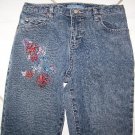 GIRLS CANYON RIVER BLUES EMBROIDERED JEANS SZ12 W24xL26