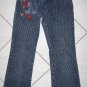 GIRLS CANYON RIVER BLUES EMBROIDERED JEANS SZ12 W24xL26