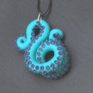 Teal/Navy Octopus Pendant
