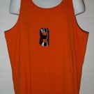 FREE SHIPPING ORANGE TANK TOP #8 BASKETBALL workout sport muscle shirt XL 100823
