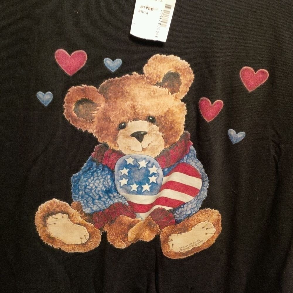 teddy bear with american flag