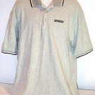 FREE SHIPPING APRISO POLO SHIRT soft cotton golf top gray burgundy EMBROIDERED LOGO mens XL