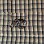 FREE SHIPPING PENDLETON SHIRT brown tan checked plaid button front cotton blend mens L large
